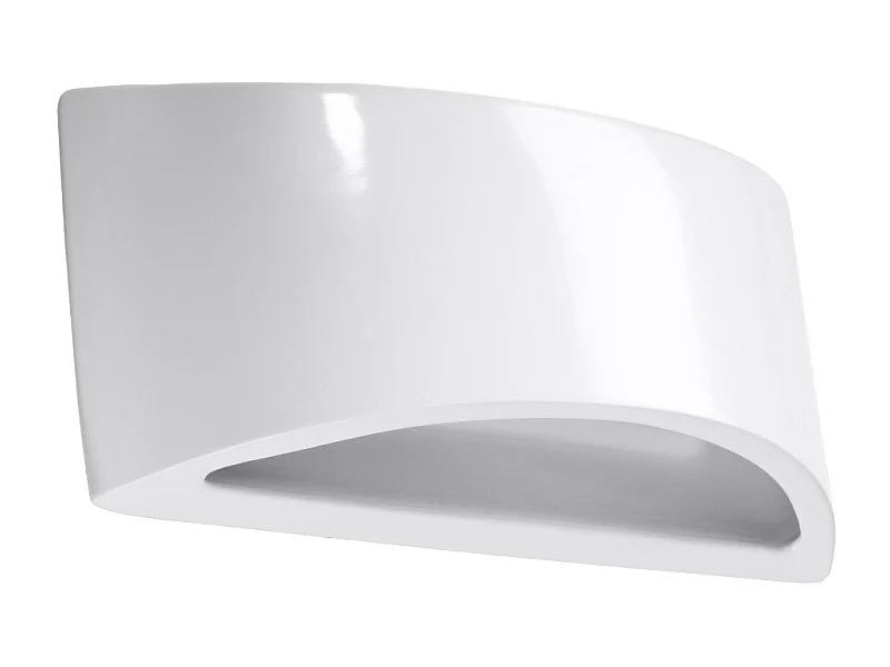 Applique vernie Soleia blanc brillant