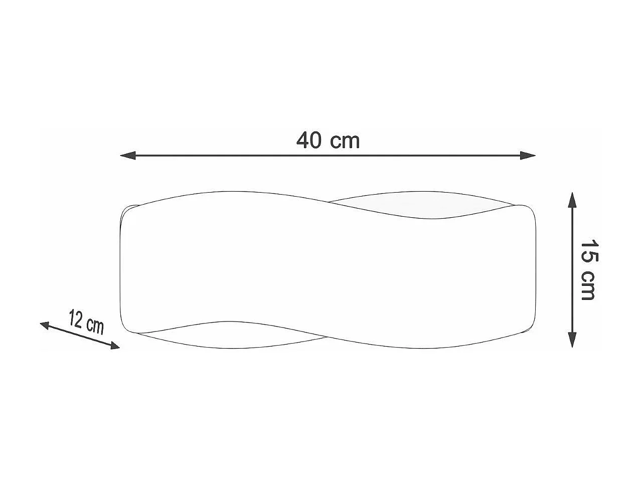 Applique Nahia 40 noir