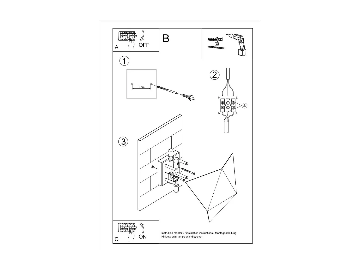 Applique Achernar blanc