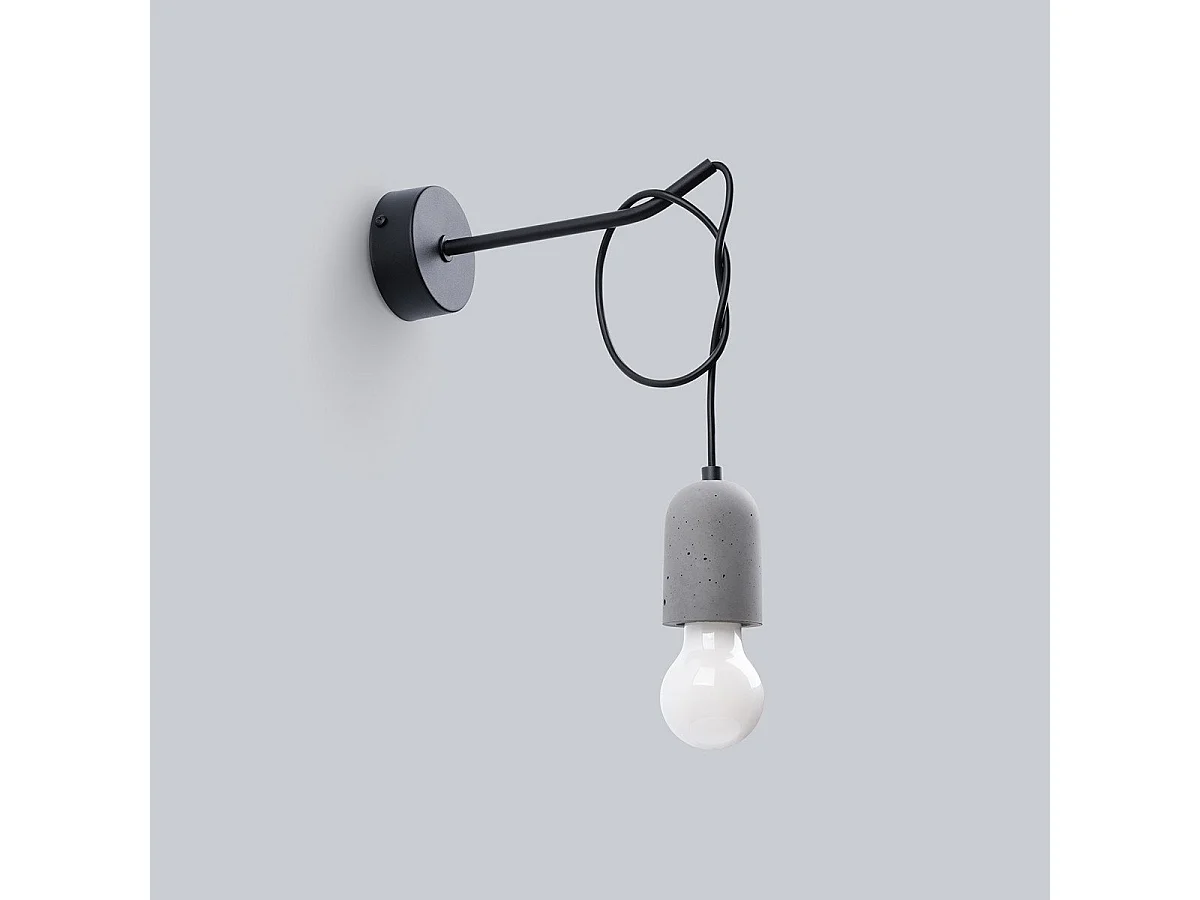 Applique Nix Gris PVC/béton