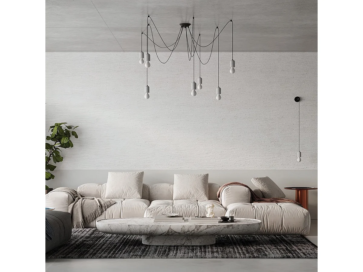 Applique Nix Gris PVC/béton