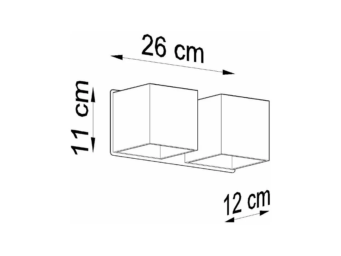Applique Quasar 2 blanc