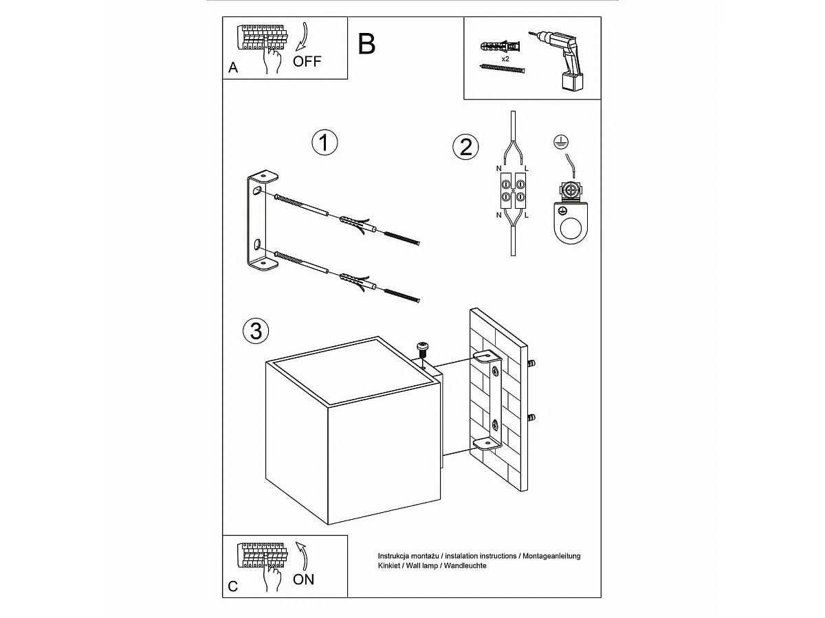Applique Quasar en bois naturel