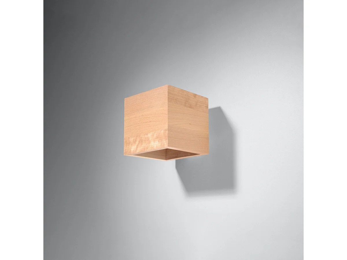 Applique Quasar en bois naturel