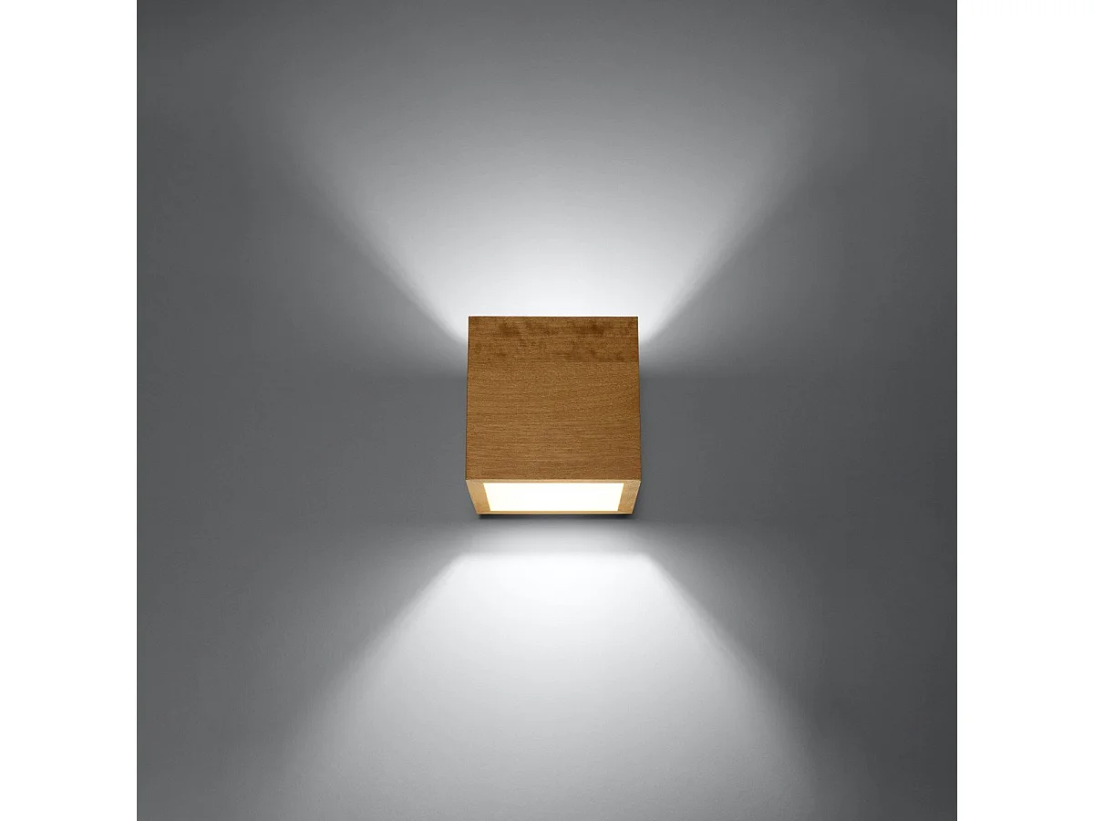 Applique Quasar en bois naturel