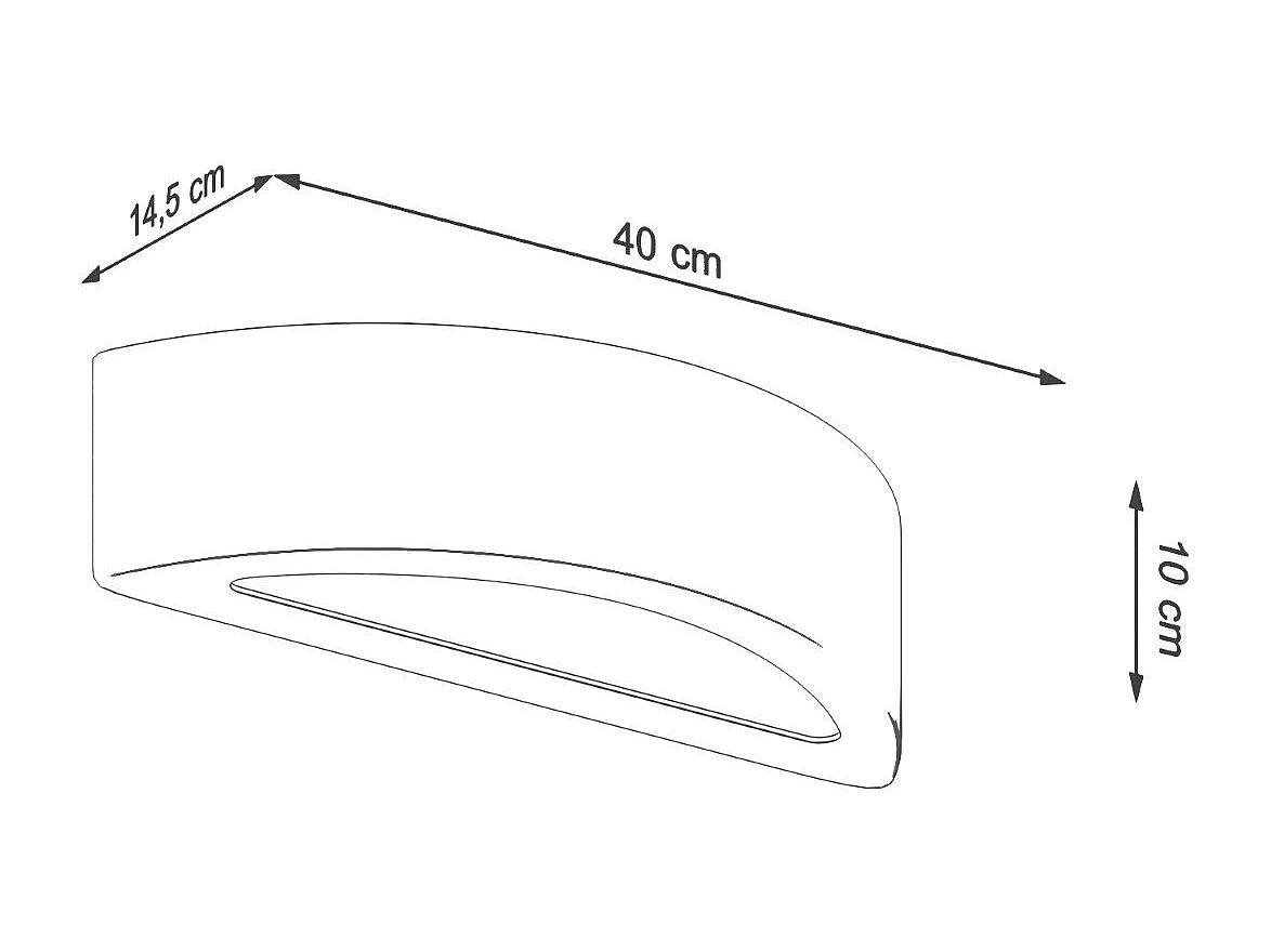 Applique Alcyone béton