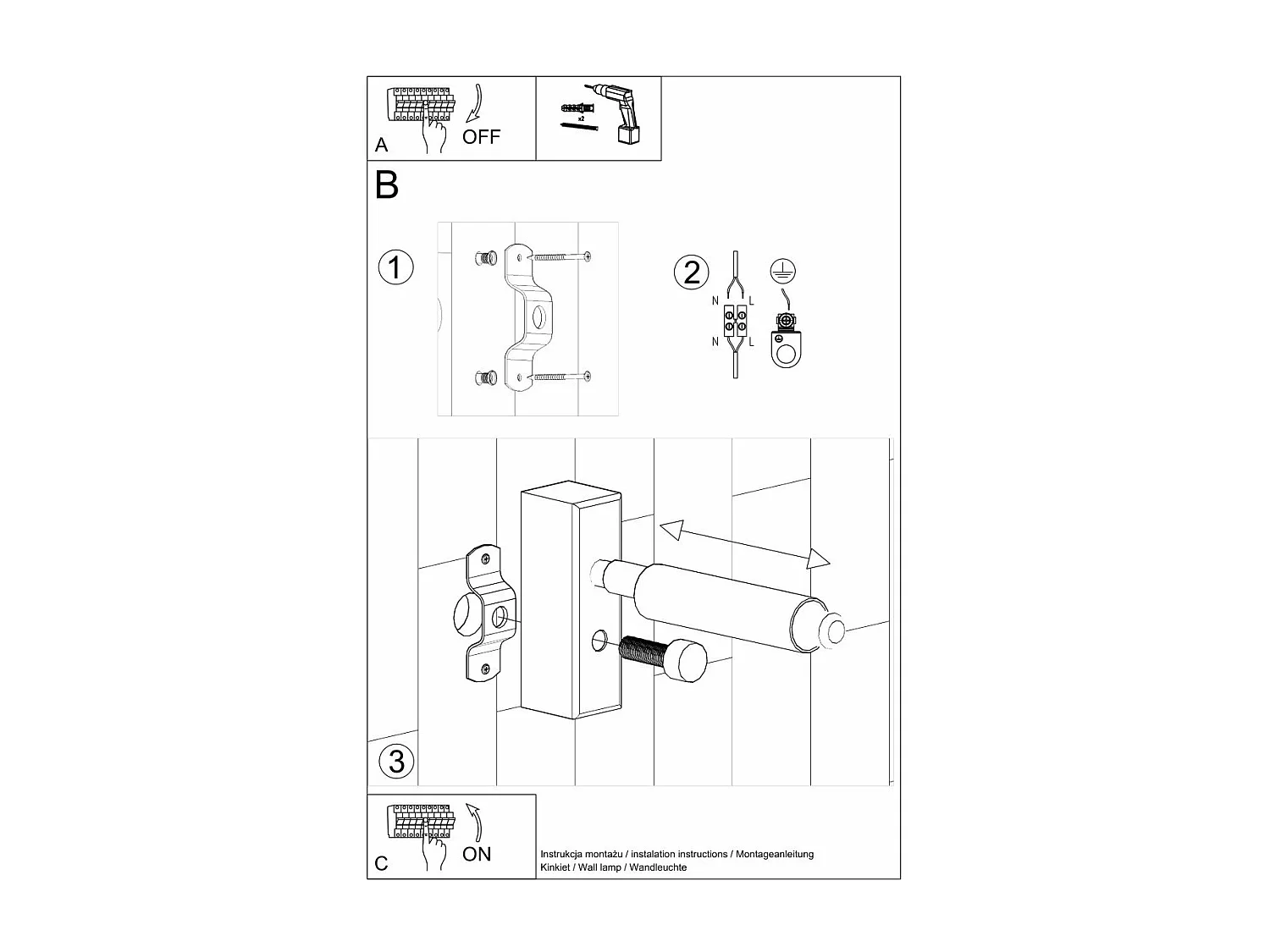 Applique EventHorizon 1 blanc