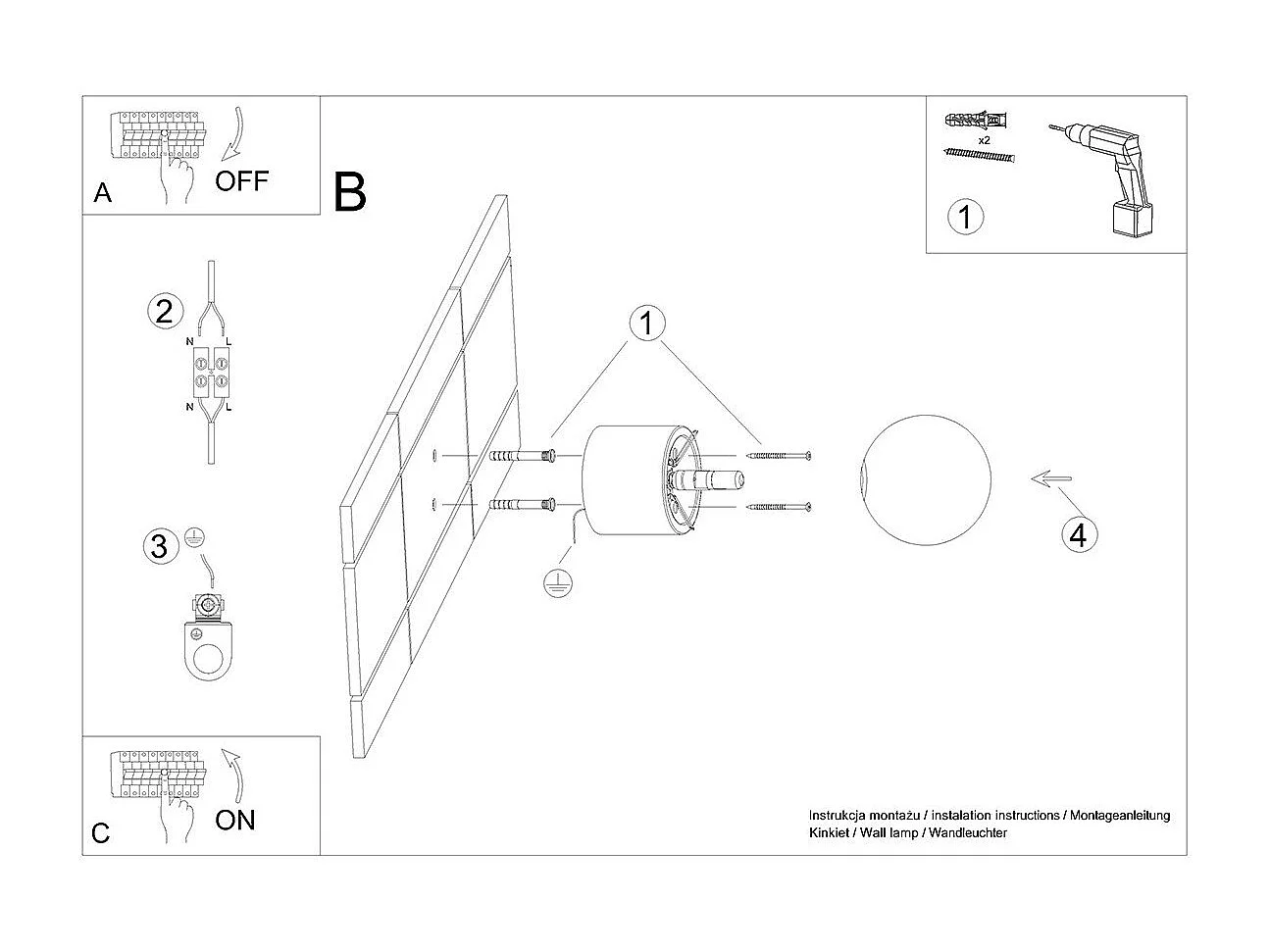 Applique Aventara max 8W LED