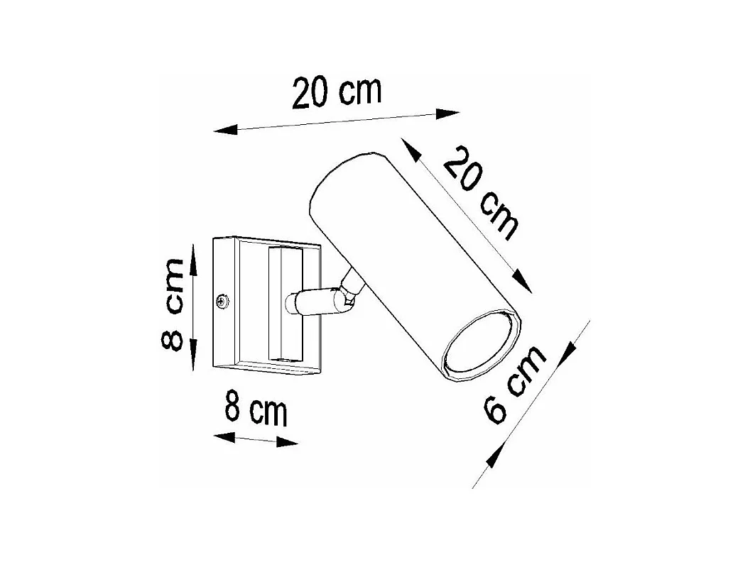 Applique Directional noir