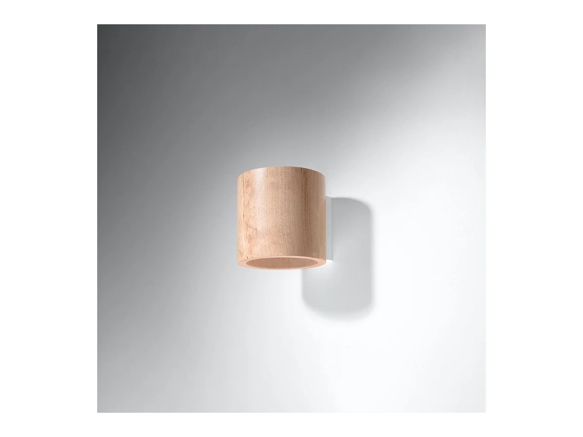 Applique Orbitum bois naturel