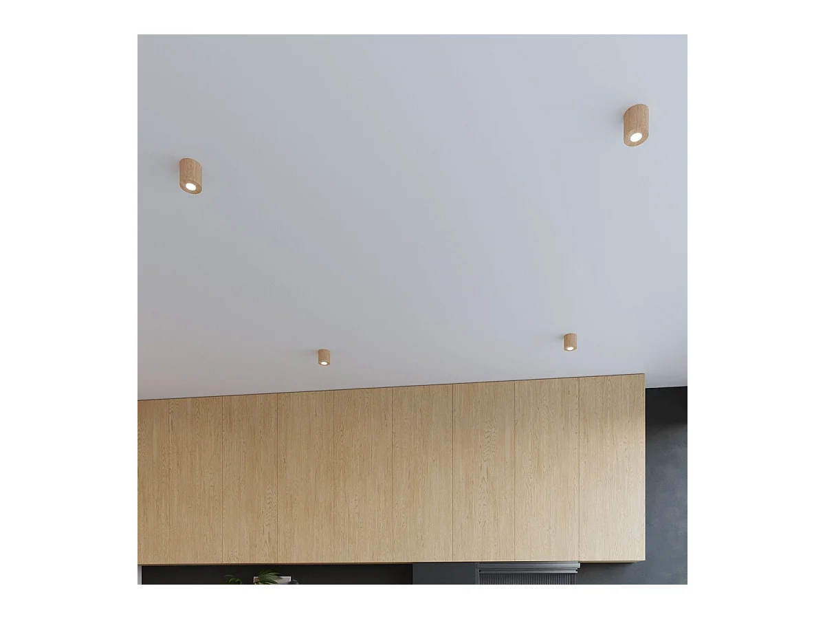 Applique Orbitum bois naturel