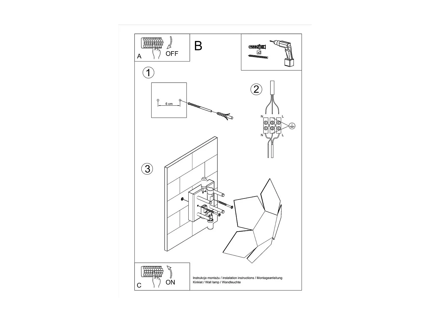Applique Persei noir