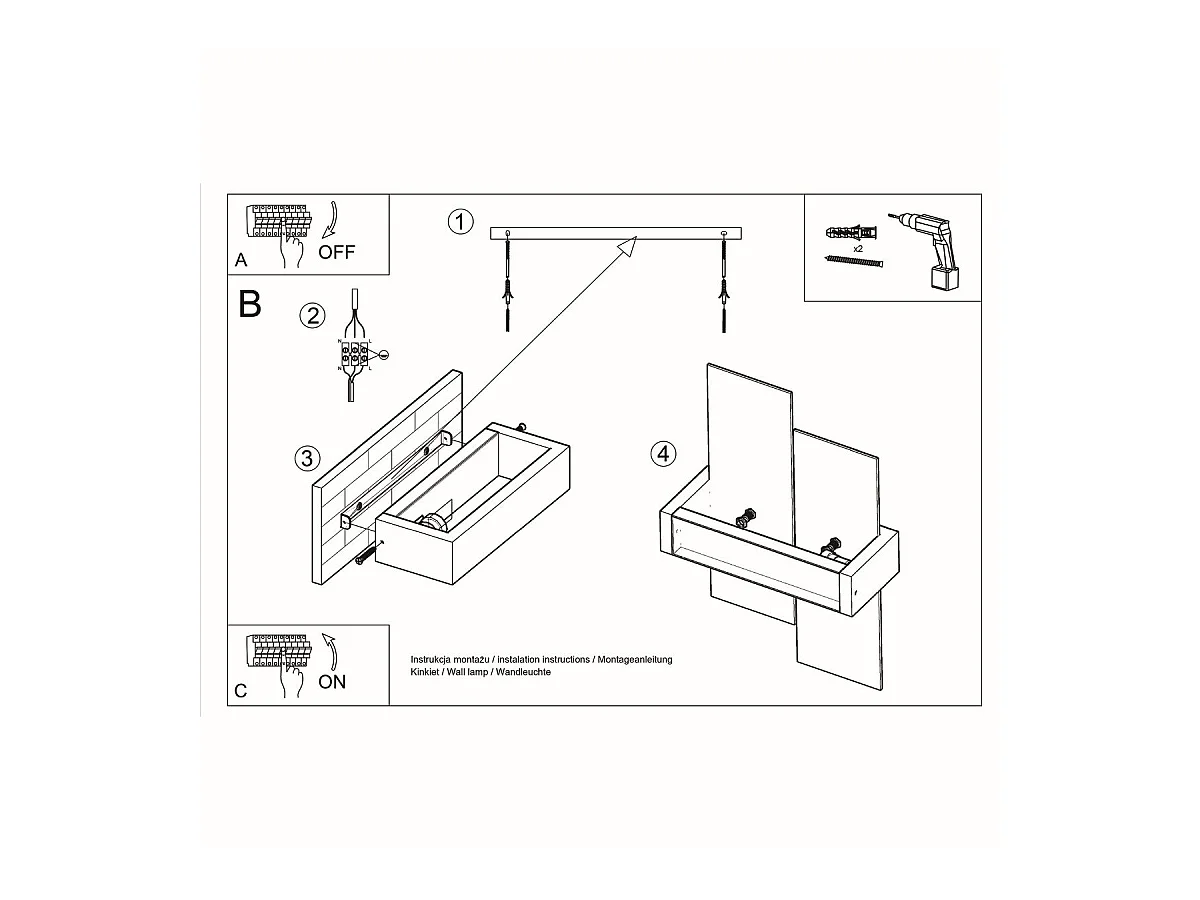 Applique Phoenix 1 blanc