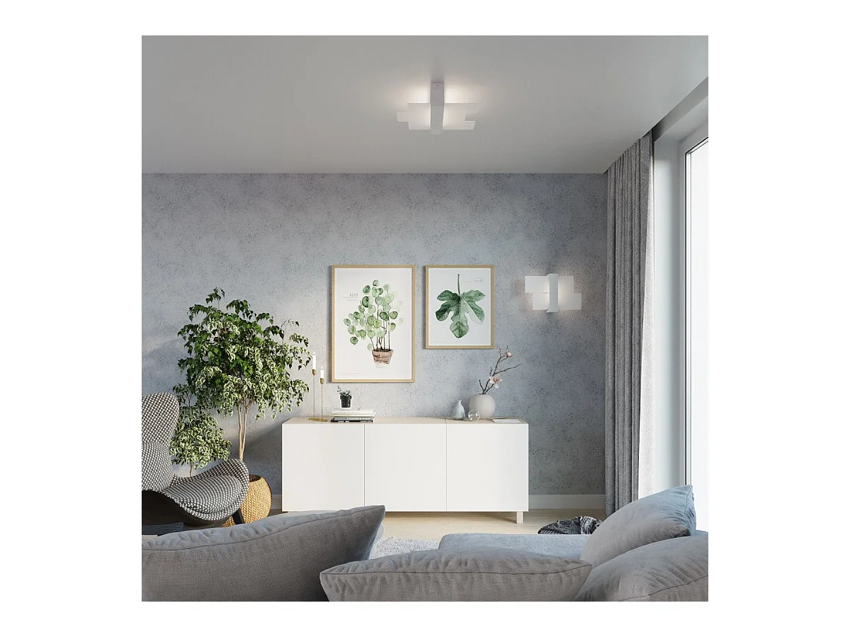 Applique Phoenix 1 blanc