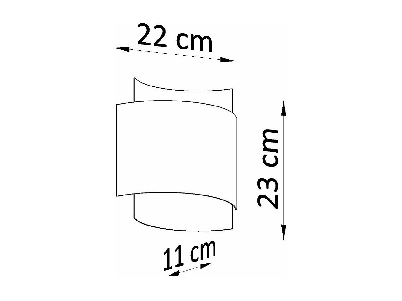 Applique Impacta blanc