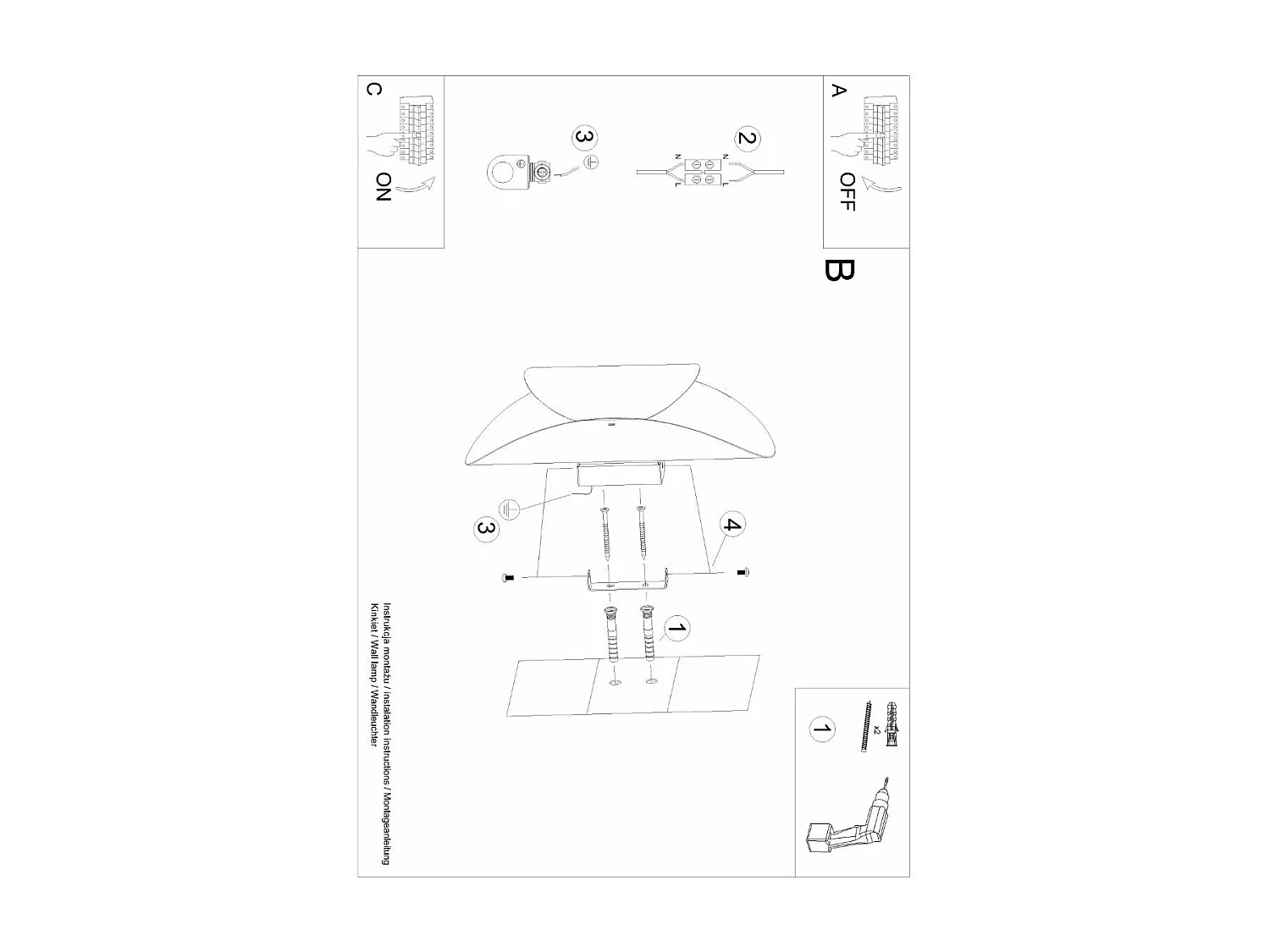 Applique Eos 8W blanc
