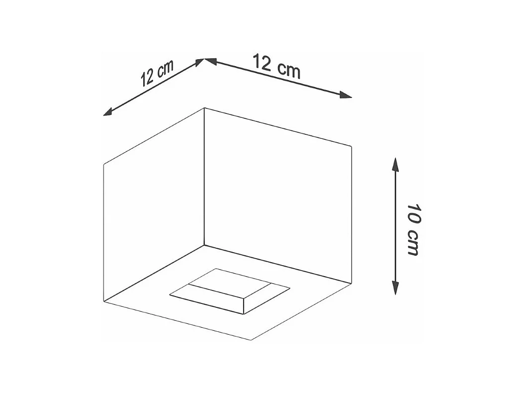 Applique Leom Béton Gris