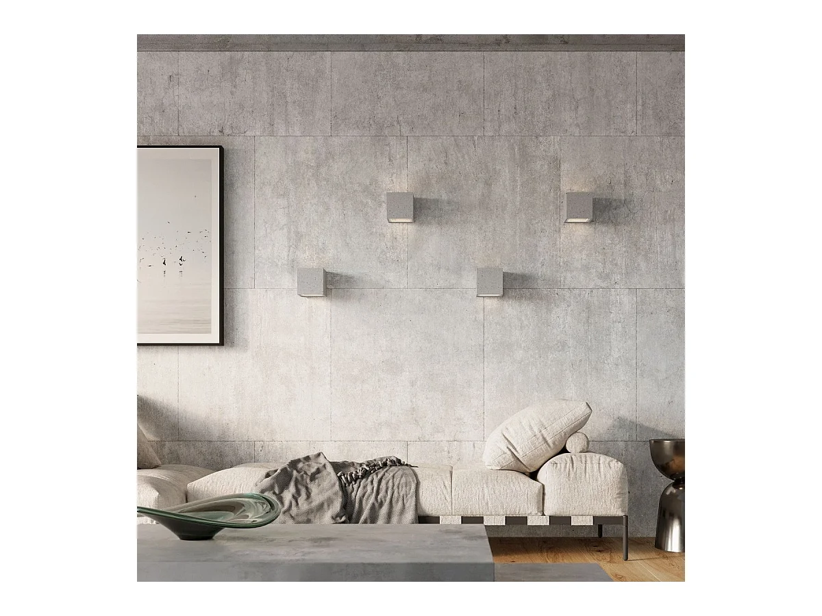 Applique Leom Béton Gris