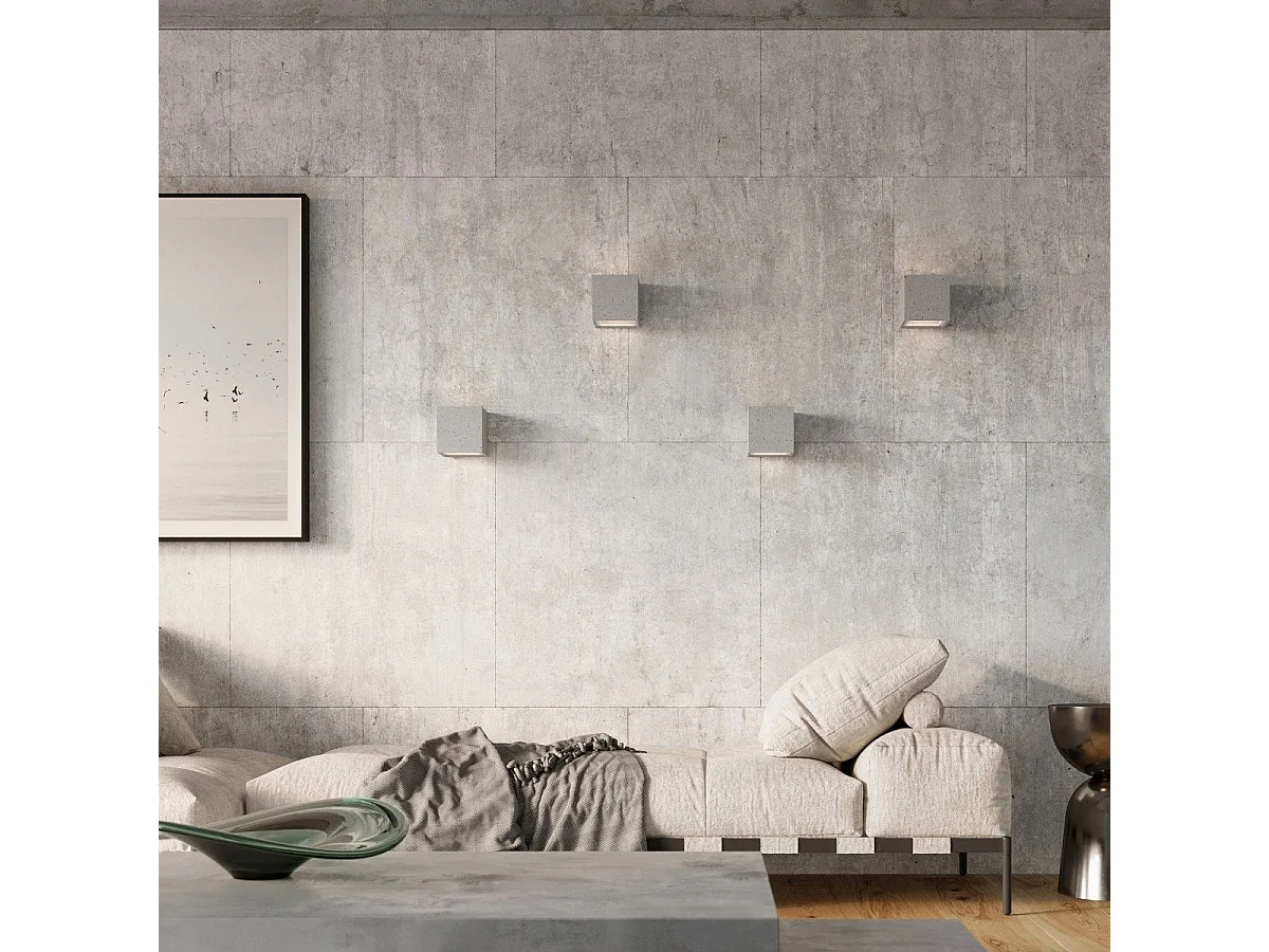 Applique Leom Béton Gris