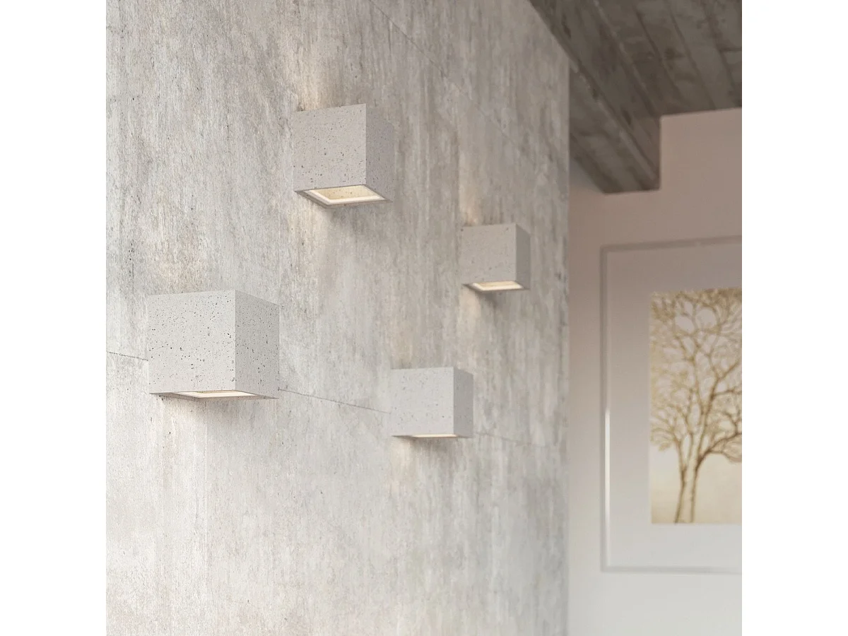 Applique Leom Béton Gris