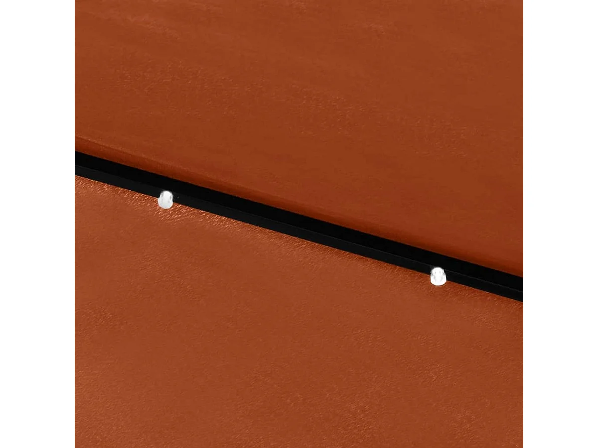 Sonnenschirm mit LEDs und Stahl-Mast Terracotta-Rot 2x3 m