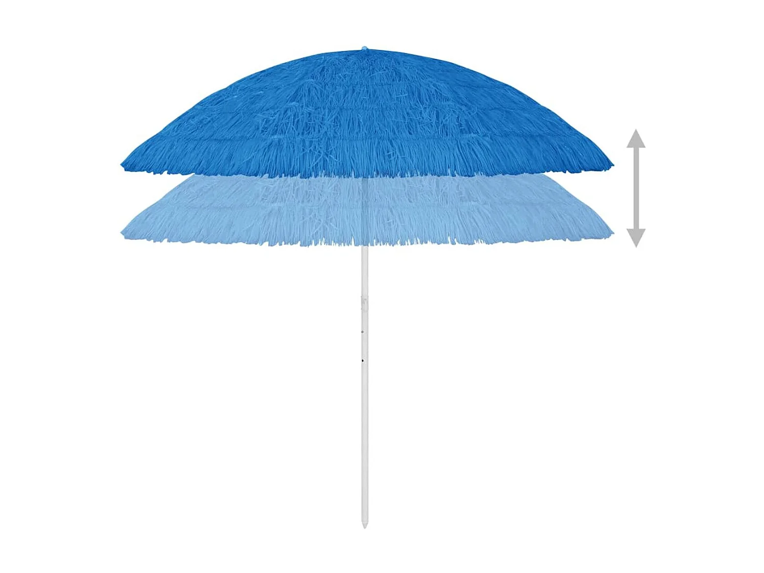 Sombrilla de playa Hawaii inclinación ajustable azul Ø260 cm