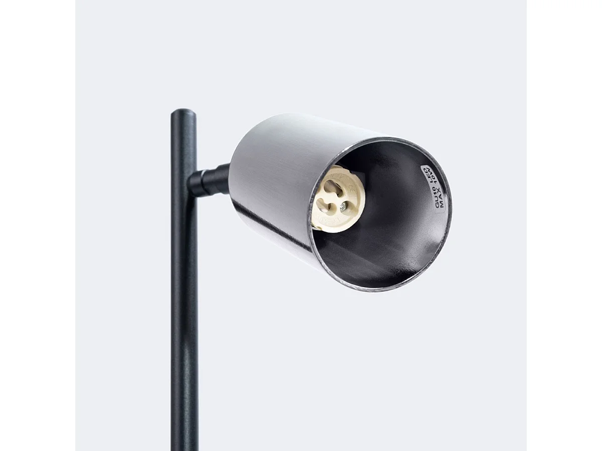 Lampe à poser Vespera noir-chrome