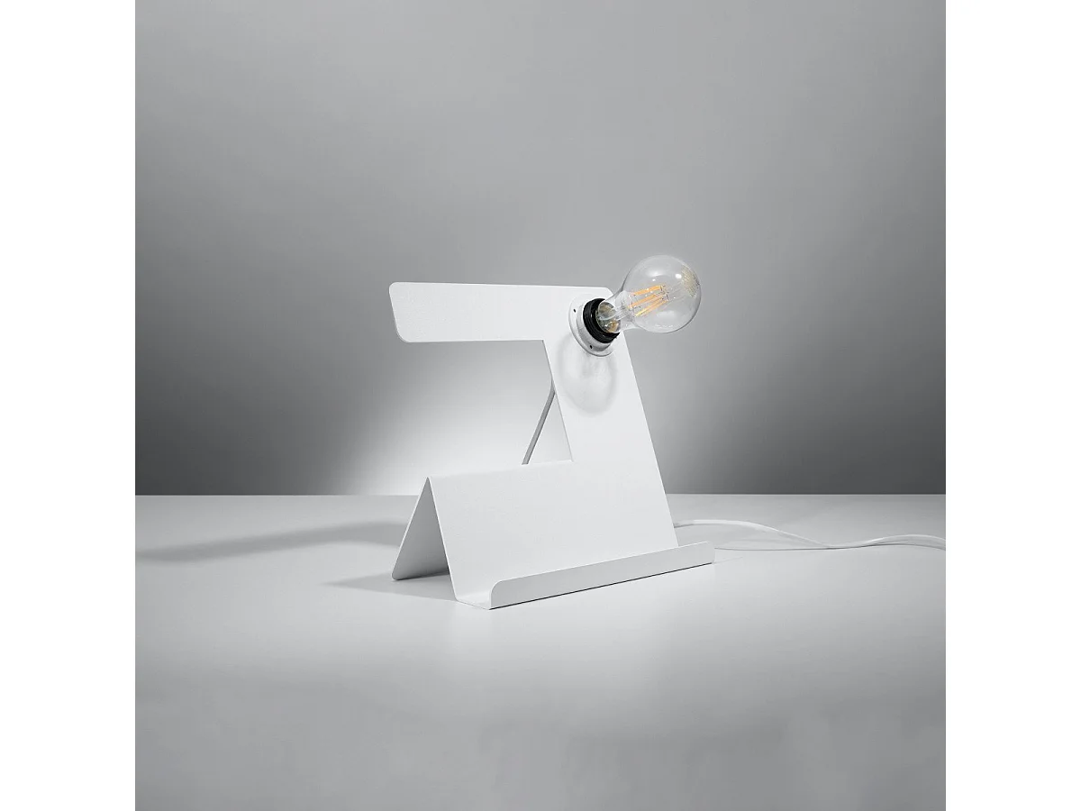 Lampe de table Inclina blanc