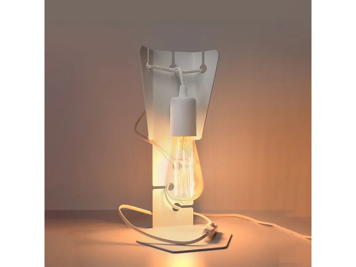 Lampe de table Albireo blanc
