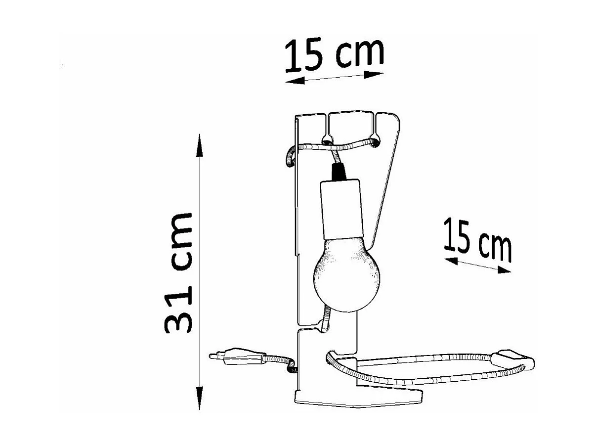 Lampe de table Albireo blanc