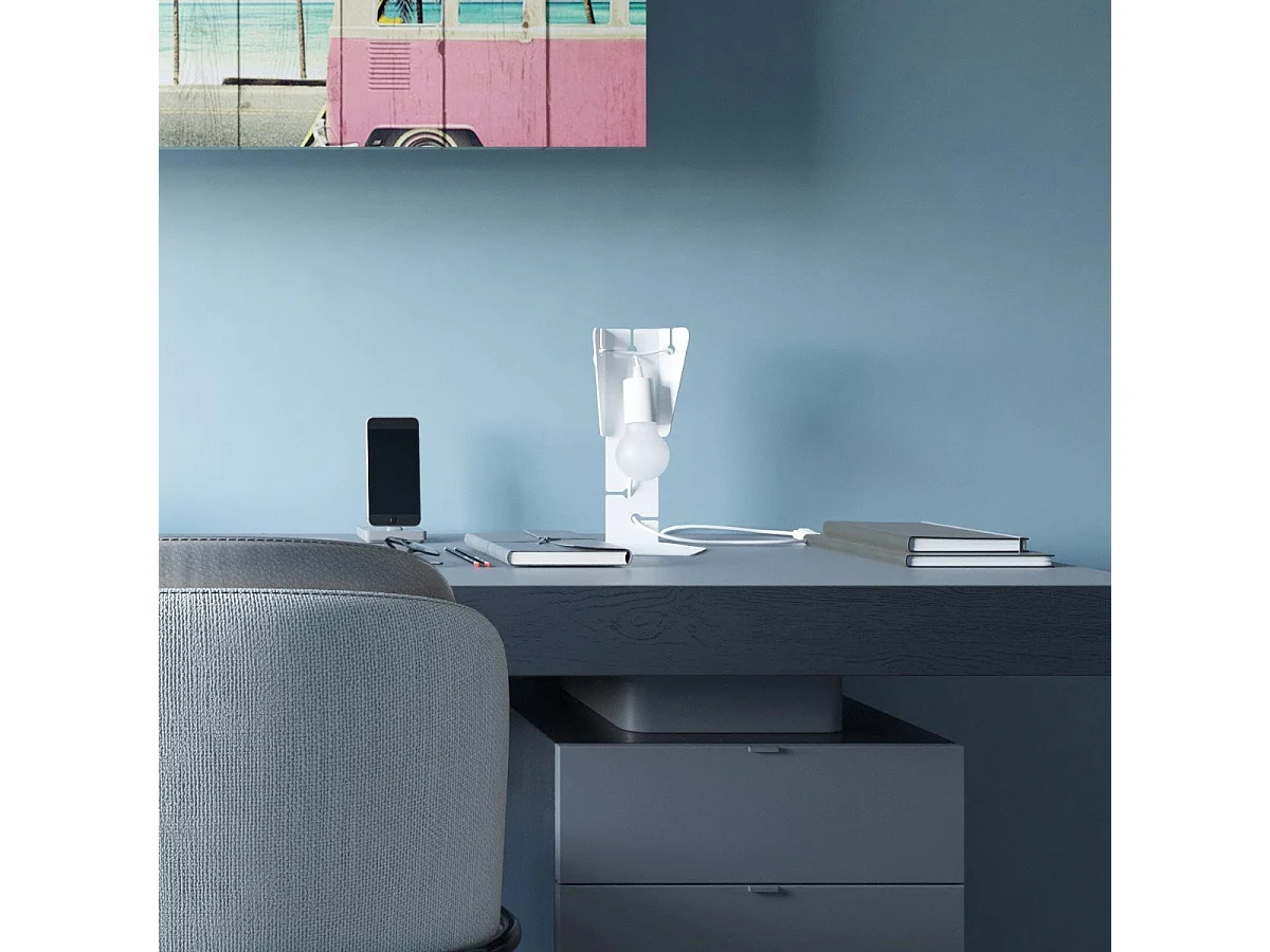 Lampe de table Albireo blanc