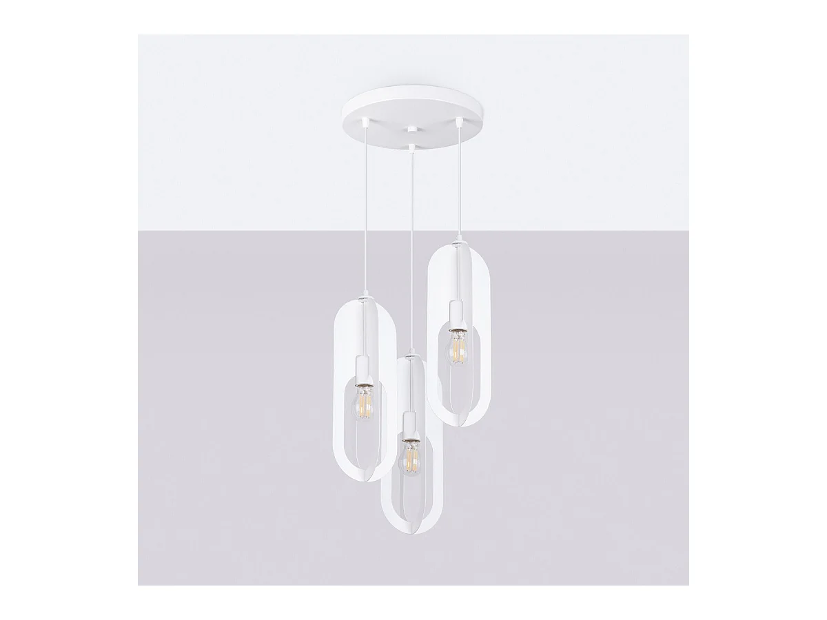Lampe suspendue Nucleus 1 blanc