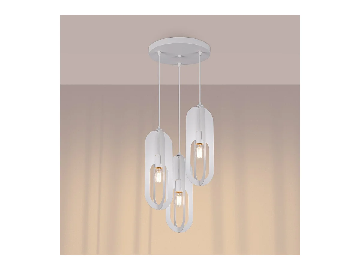 Lampe suspendue Nucleus 1 blanc