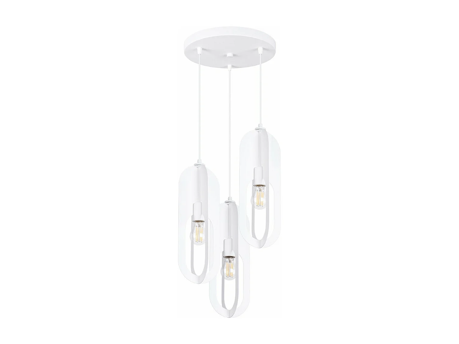 Lampe suspendue Nucleus 1 blanc