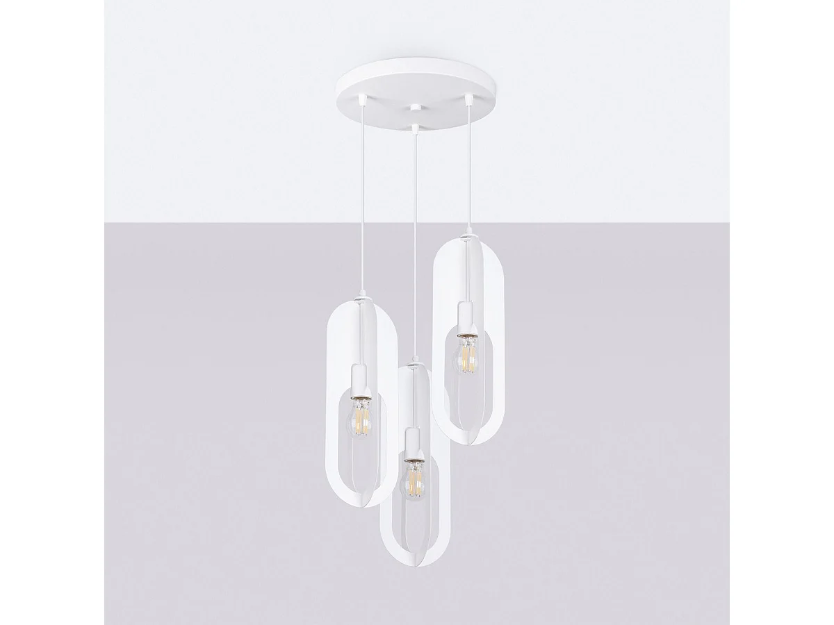 Lampe suspendue Nucleus 1 blanc