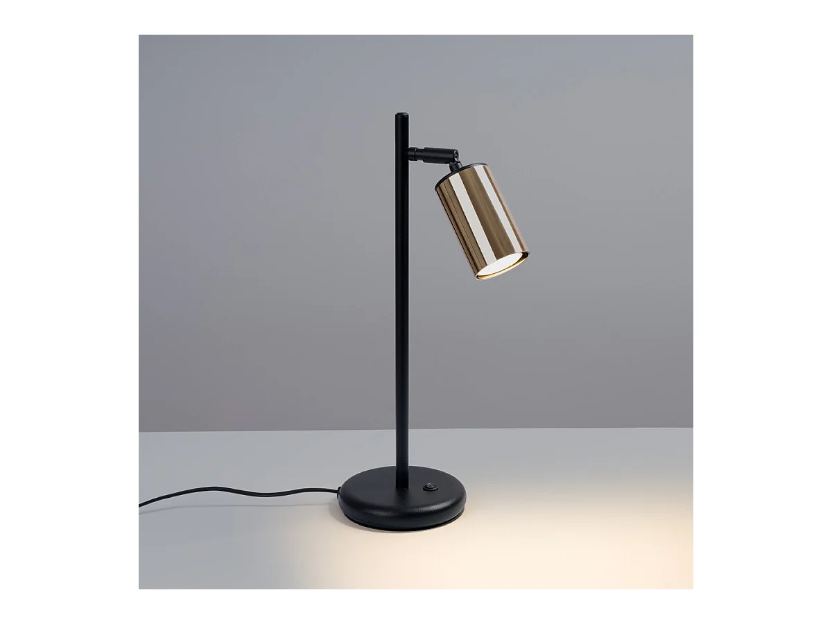 Lampe à poser Vespera noir-doré
