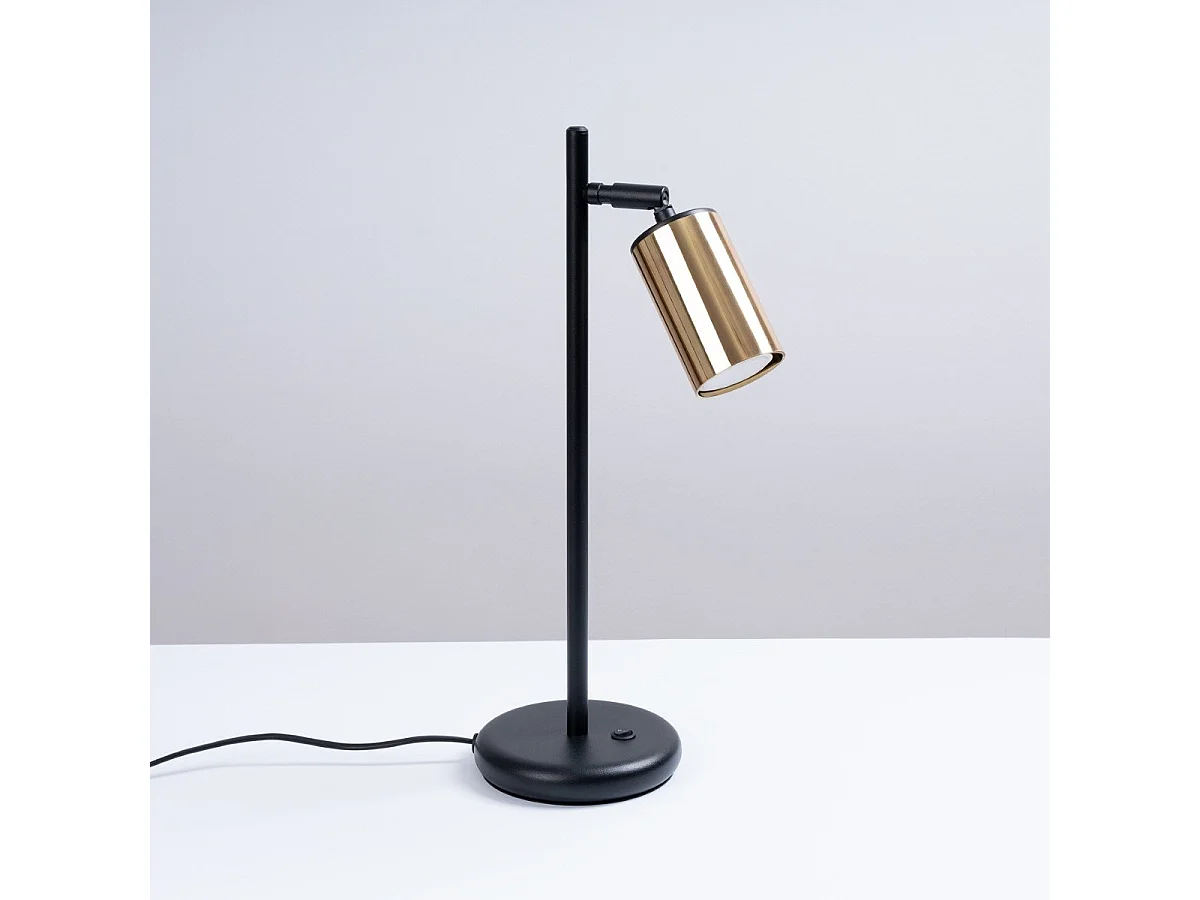 Lampe à poser Vespera noir-doré