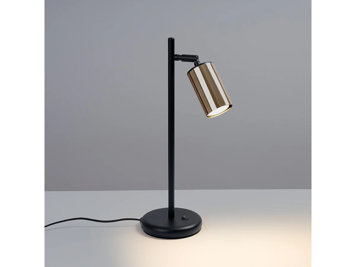 Lampe à poser Vespera noir-doré