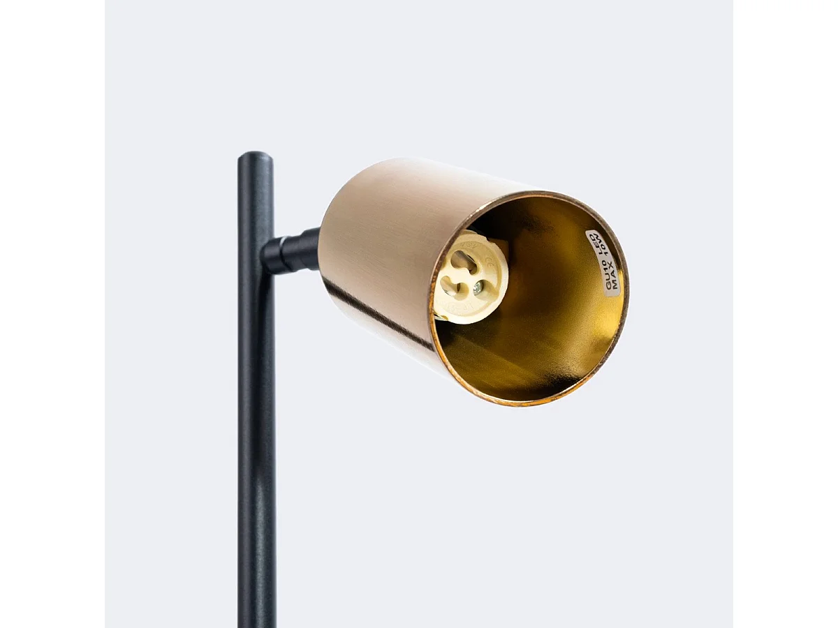 Lampe à poser Vespera noir-doré