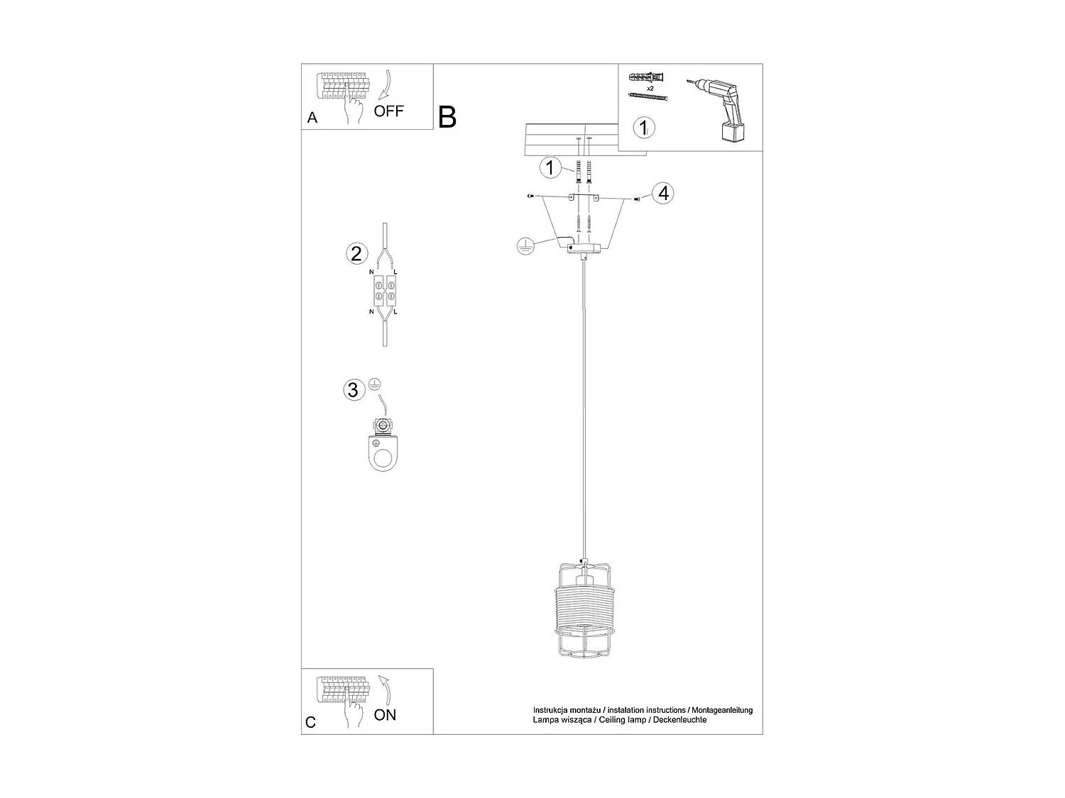 Lampe suspendue Gliese 1