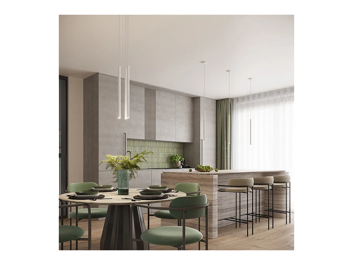 Lampe suspendue Astralis 1 blanc