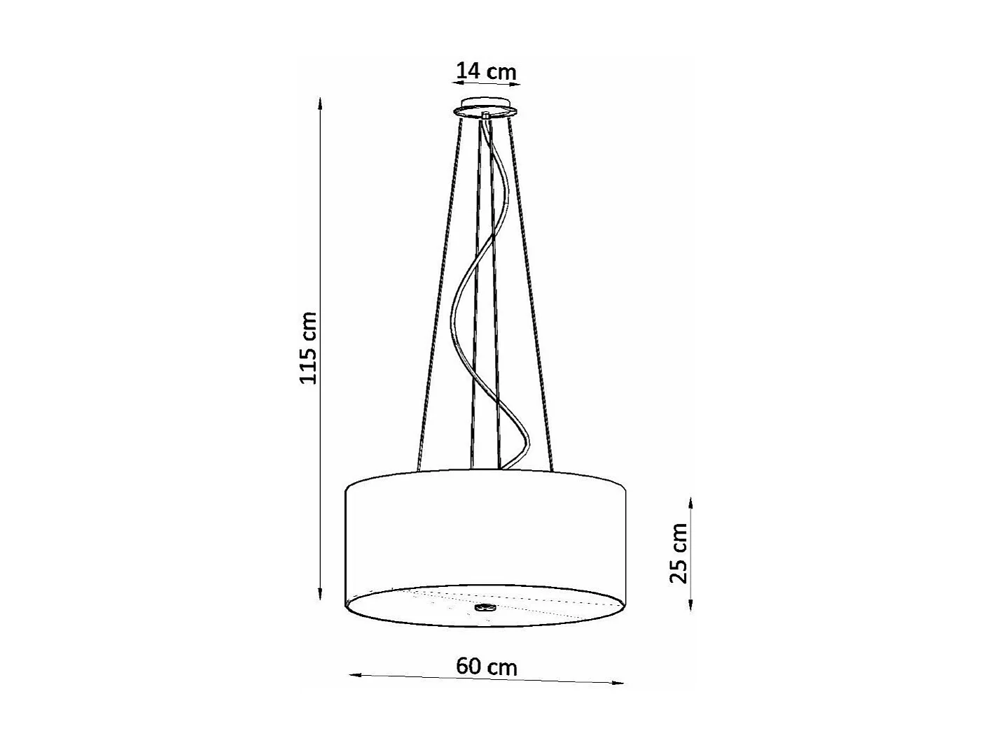 Lustre Noctis 60 noir