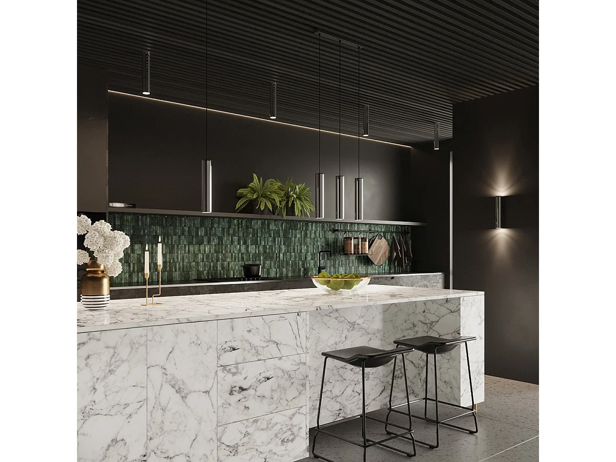 Lampe suspendue Luminis 1 chrome