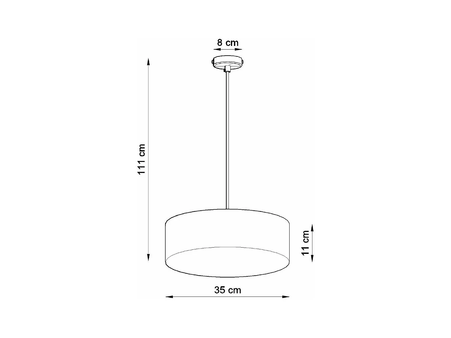 Lampe suspendue Andromeda 35 gris