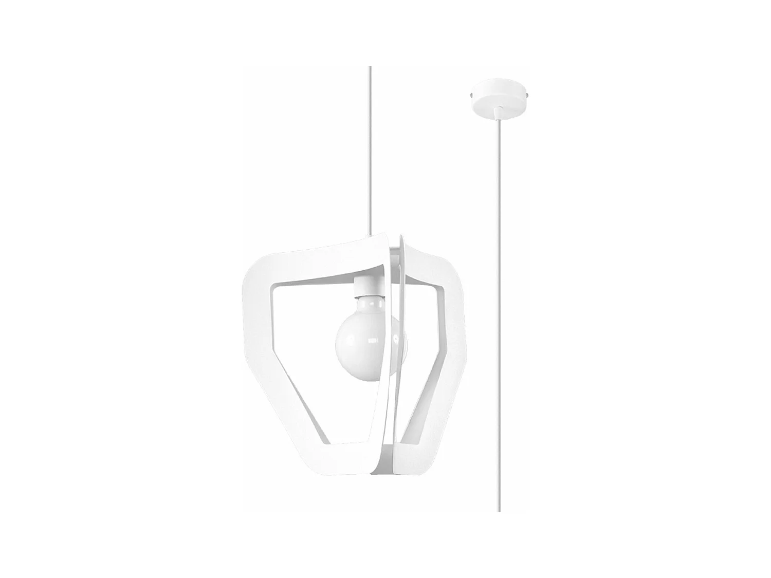 Lampe pendante Apollon blanc