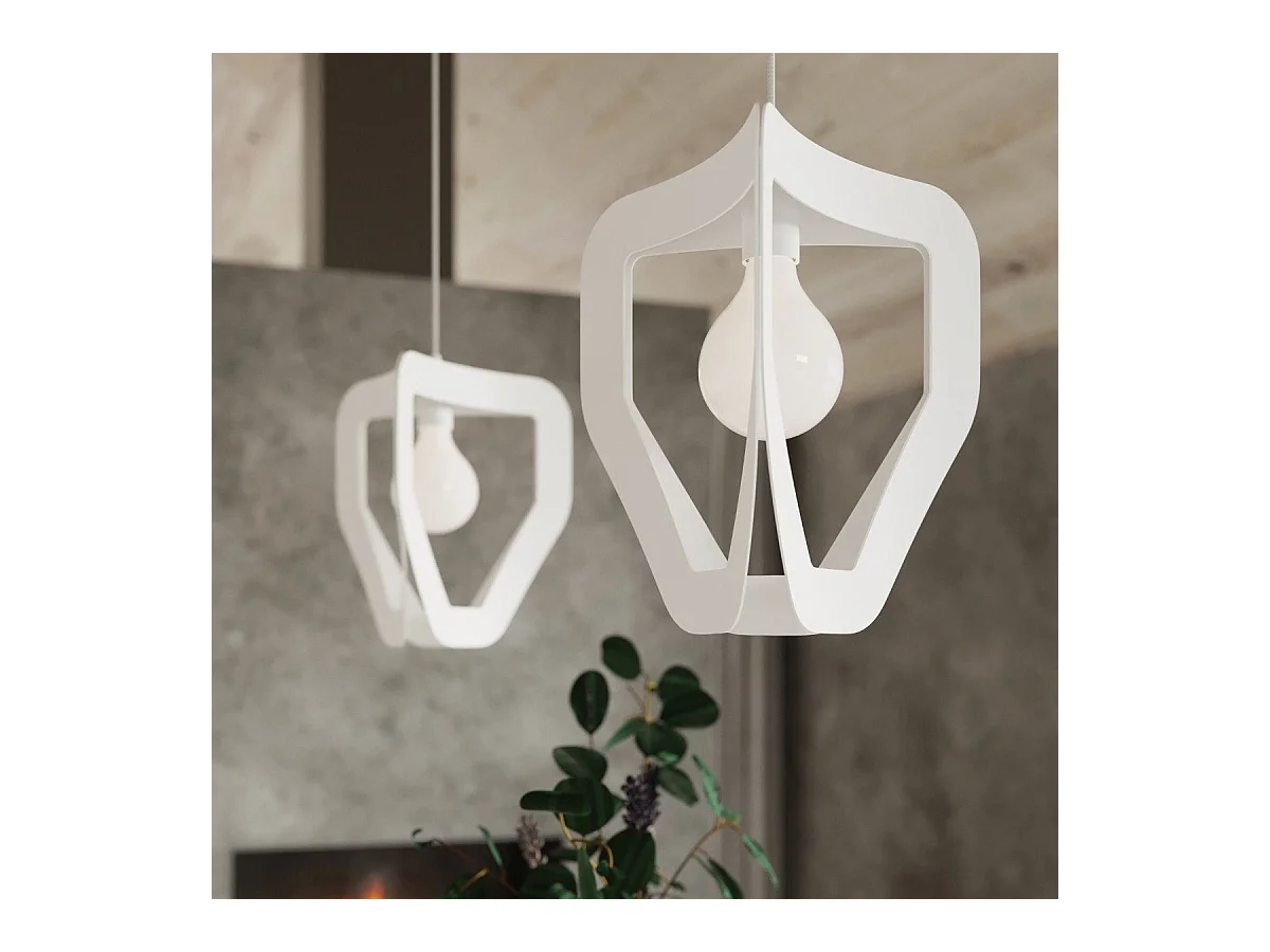 Lampe pendante Apollon blanc
