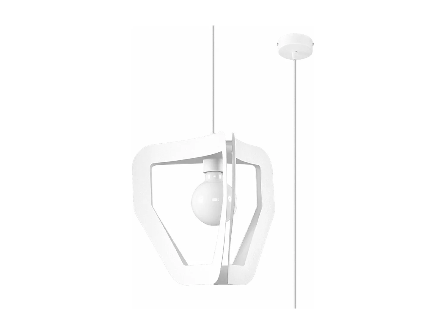 Lampe pendante Apollon blanc