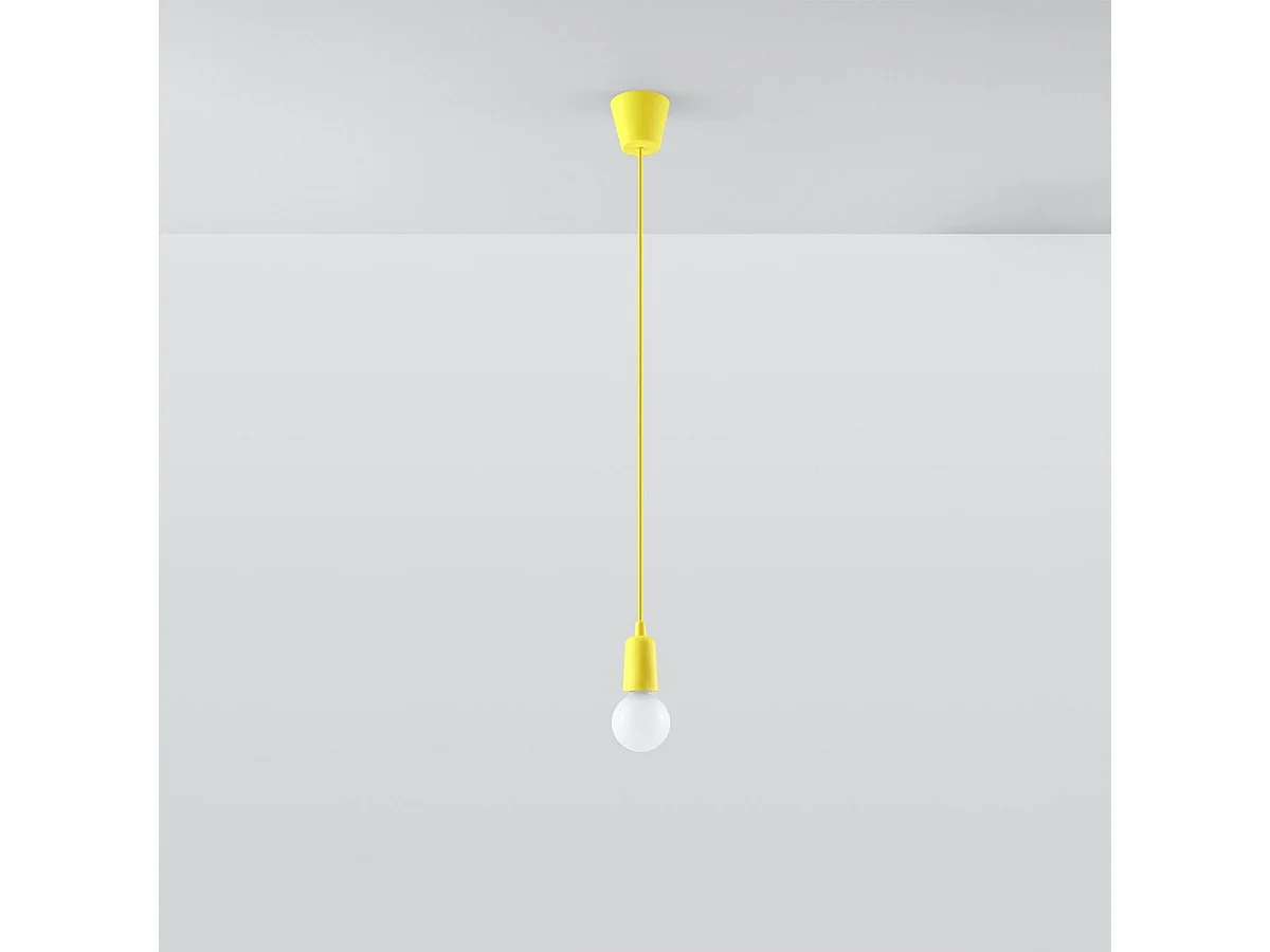 Lampe pendante Dione 1 jaune