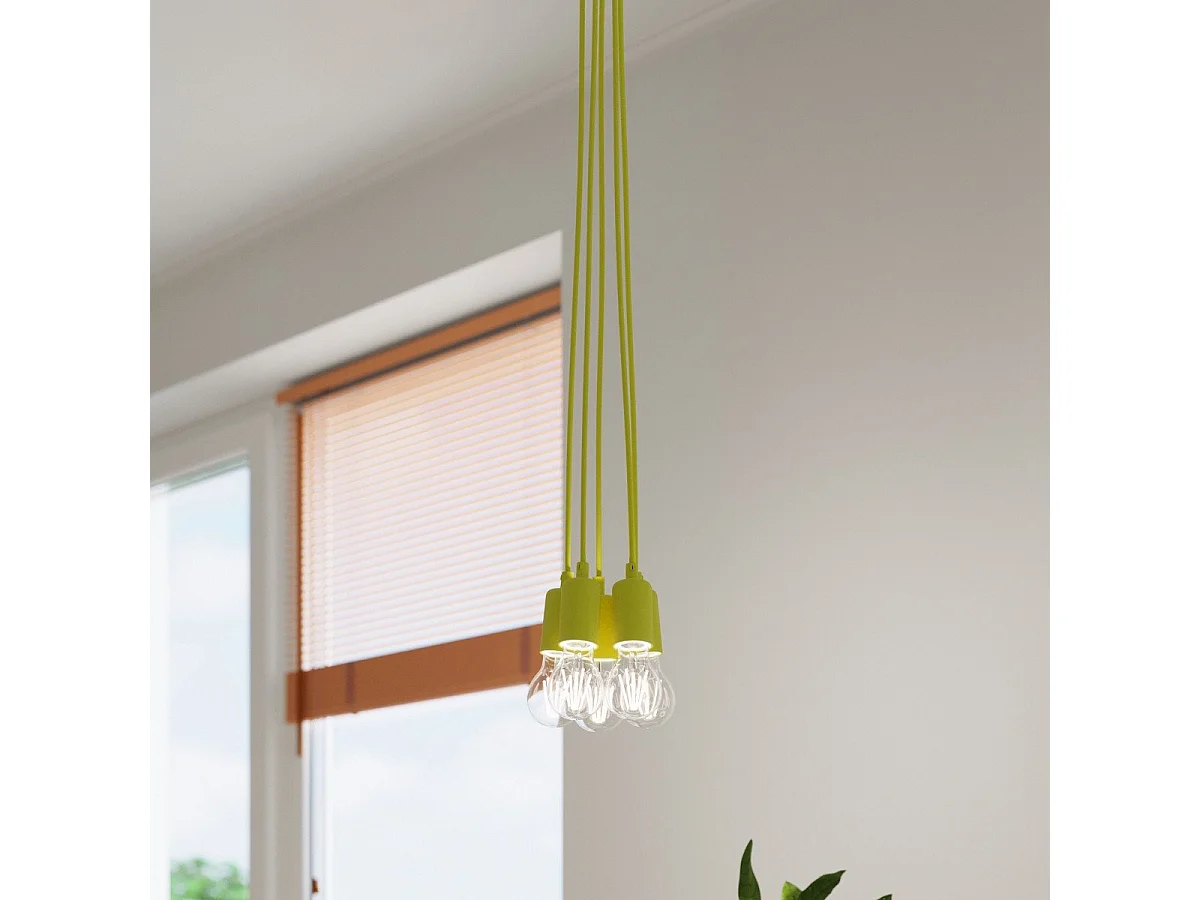 Lampe pendante Dione 1 jaune
