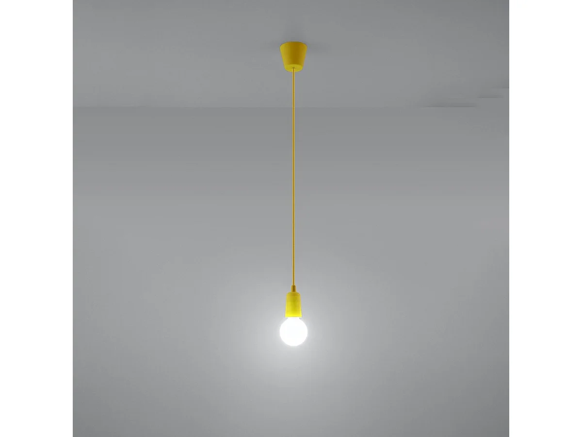 Lampe pendante Dione 1 jaune